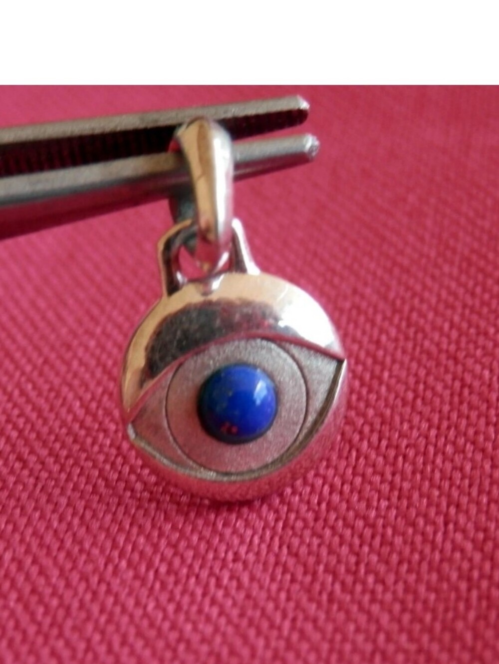 David Yurman Men's Evil Eye Sterling Silver Lapis Lazuli Pendant Amulet